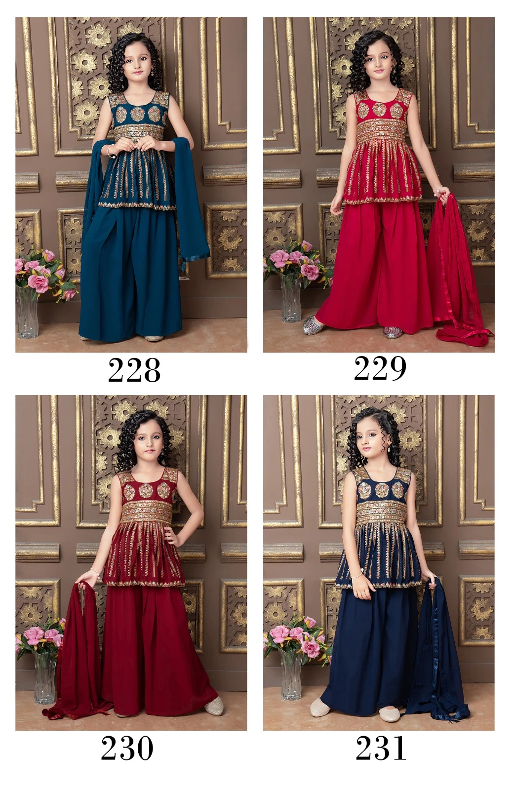 Vardan Ethnic Aaradhna Vol 30 Faux Georgette Wholesale Kidswear Lehenga Catalog — Singles, MPA wholesale from Surat — view 5